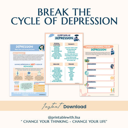 Therapy Worksheet Bundle, Psychology Resources, Inner Critic, Boundaries, Trauma, Acceptance Therapy, Safety Plan, Planner, Affirmations, GAD